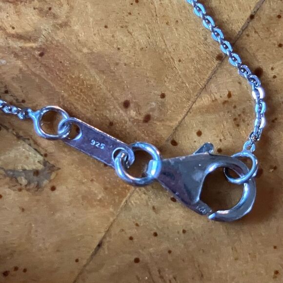 Natural Baltic Amber Sterling Silver Necklace - Picture 7 of 10